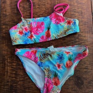 Tropical Floral Kids Bikini Set
